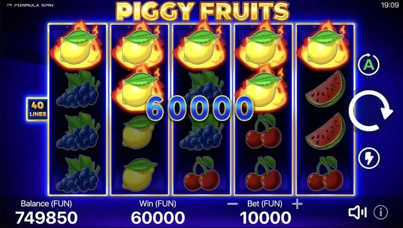 Piggy Fruits - khoản thanh toán lớn từ Piggy Feature với các Wild ngẫu nhiên